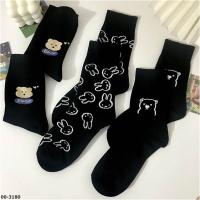 M00-3180 可愛日系小熊中筒襪少女襪(三雙裝)