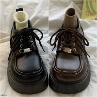 MCNC49693 韓版英倫風金屬裝飾繫帶小皮鞋